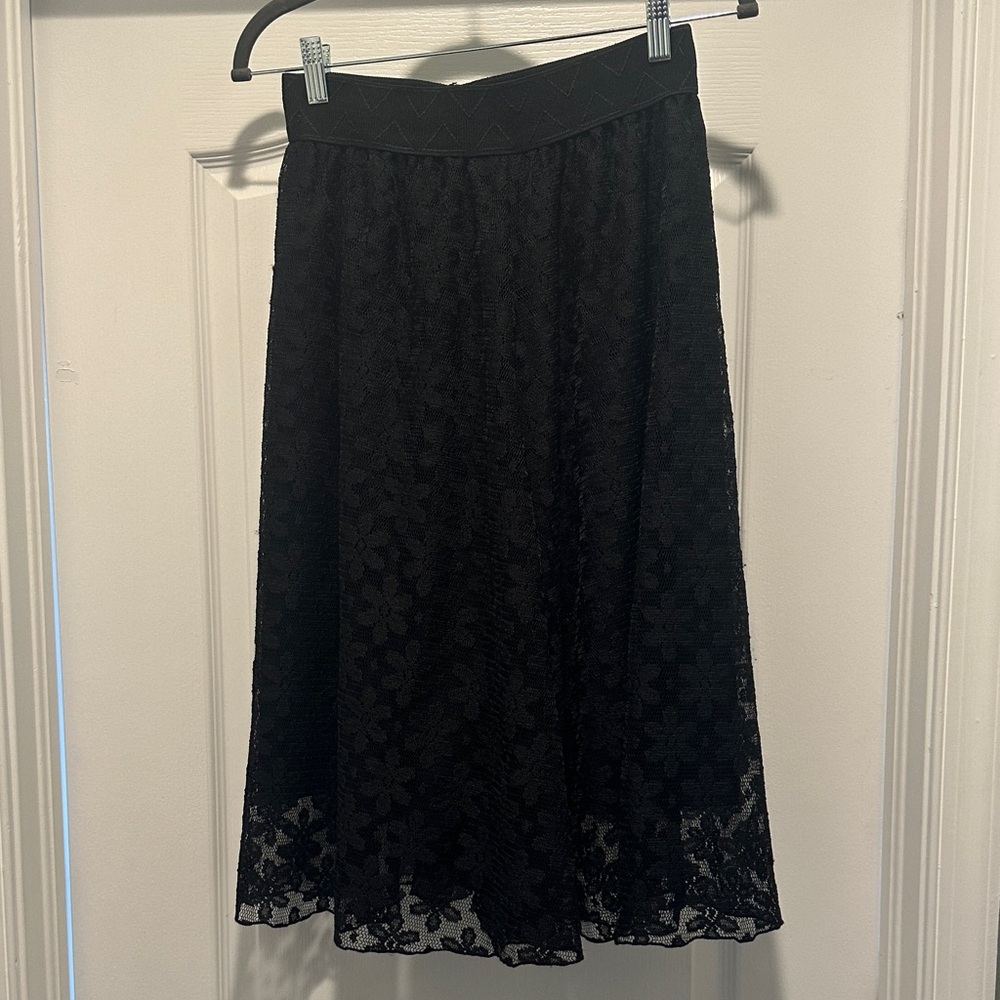 Elegant Black Lace Skirt LuLaRoe
